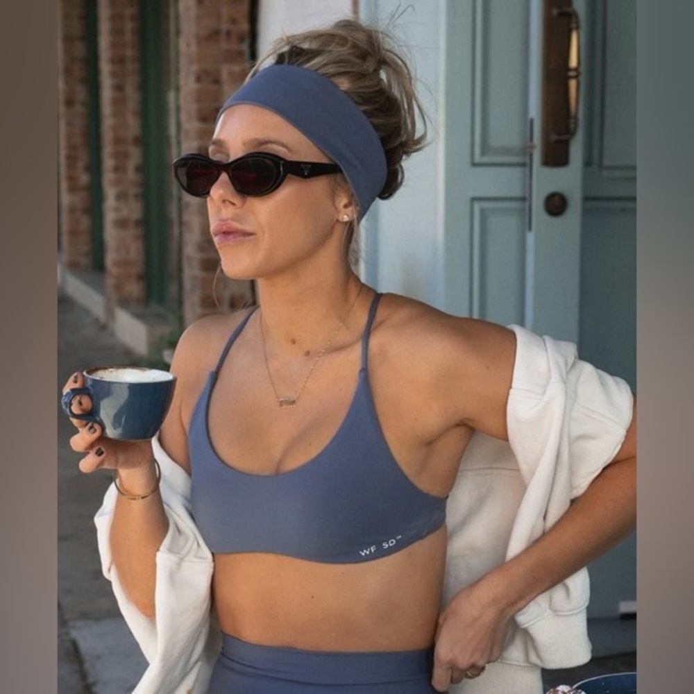 White Fox Active x Sarah's Day Blair Sports Bra in Smoke